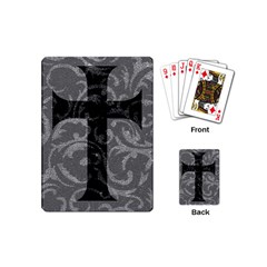 Goth Brocade Cross Playing Cards (mini)