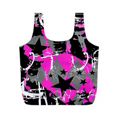 Pink Scene Kid Reusable Bag (m) by ArtistRoseanneJones