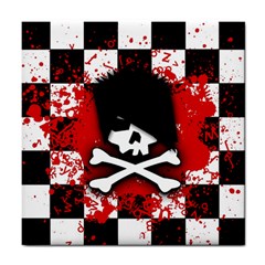 Emo Skull Ceramic Tile
