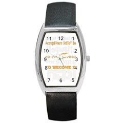 Howarts Letter Tonneau Leather Watch by empyrie