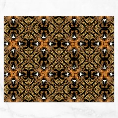 Faux Animal Print Pattern Rectangular Jigsaw Puzzl by GardenOfOphir