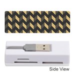 Modern Retro Chevron Patchwork Pattern Memory Card Reader (Stick)  Front