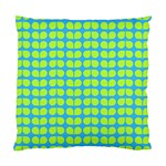 Blue Lime Leaf Pattern Standard Cushion Cases (Two Sides)  Front