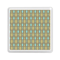 Spatula Spoon Pattern Memory Card Reader (square)  by GardenOfOphir
