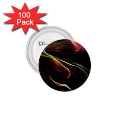 Glowing, Colorful  Abstract Lines 1 75  Buttons (100 Pack) 