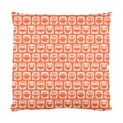 Coral And White Owl Pattern Standard Cushion Case (one Side)  by GardenOfOphir
