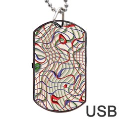 Ribbon Chaos 2 Dog Tag Usb Flash (two Sides)  by ImpressiveMoments