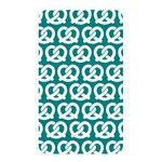 Teal Pretzel Illustrations Pattern Memory Card Reader Front