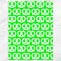 Neon Green Pretzel Illustrations Pattern Canvas 36  X 48   by GardenOfOphir