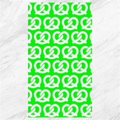 Neon Green Pretzel Illustrations Pattern Canvas 40  X 72   by GardenOfOphir