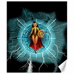 Beautiful Witch With Magical Background Canvas 20  X 24   by FantasyWorld7