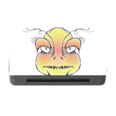 Angry Monster Portrait Drawing Memory Card Reader With Cf by dflcprints