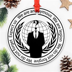 Anonymous Seal  Ornament (round) 