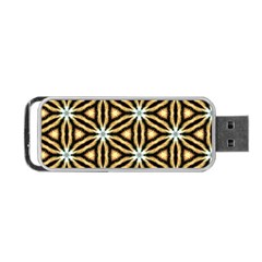 Faux Animal Print Pattern Portable Usb Flash (two Sides)