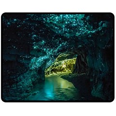 Waitomo Glowworm Fleece Blanket (medium)  by trendistuff