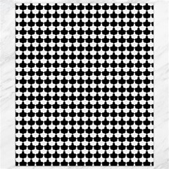 Black And White Scallop Repeat Pattern Canvas 8  X 10 