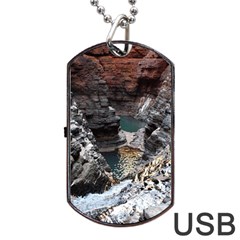 Karijini Canyon Dog Tag Usb Flash (two Sides)  by trendistuff