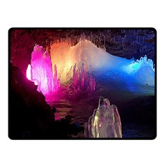 Cave In Iceland Fleece Blanket (small) by trendistuff