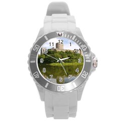 Pembroke Castle Round Plastic Sport Watch (l) by trendistuff
