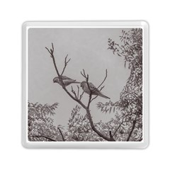 Couple Of Parrots In The Top Of A Tree Memory Card Reader (square)  by dflcprints