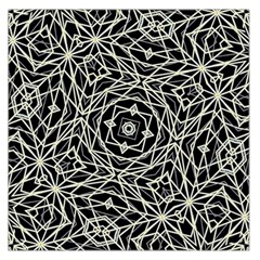 Polygons Pattern Print Large Satin Scarf (square)