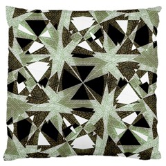 Modern Camo Print Large Cushion Case (two Sides) by dflcprints
