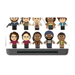 The Walking Dead   Main Characters Chibi   Amc Walking Dead   Manga Dead Memory Card Reader With Cf by PTsImaginarium