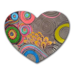 Rainbow Passion Heart Mousepads by SugaPlumsEmporium