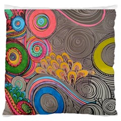 Rainbow Passion Standard Flano Cushion Case (one Side) by SugaPlumsEmporium