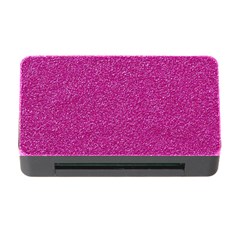 Metallic Pink Glitter Texture Memory Card Reader With Cf by yoursparklingshop