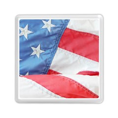 Folded American Flag Memory Card Reader (square)  by StuffOrSomething
