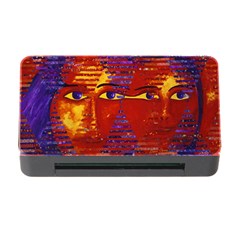 Conundrum Iii, Abstract Purple & Orange Goddess Memory Card Reader With Cf by DianeClancy