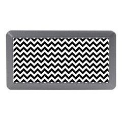 Black & White Zigzag Pattern Memory Card Reader (mini) by Zandiepants