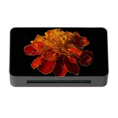 Marigold On Black Memory Card Reader With Cf by MichaelMoriartyPhotography