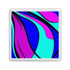 Purple And Blue Memory Card Reader (square)  by Valentinaart