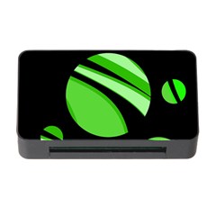 Green Balls   Memory Card Reader With Cf by Valentinaart