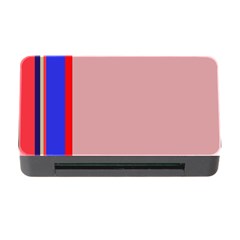 Pink Elegant Lines Memory Card Reader With Cf by Valentinaart