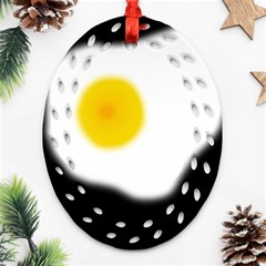 Egg Ornament (oval Filigree)  by Valentinaart