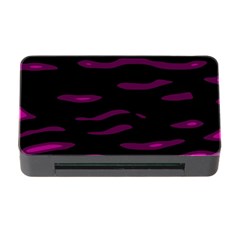 Purple And Black Memory Card Reader With Cf by Valentinaart
