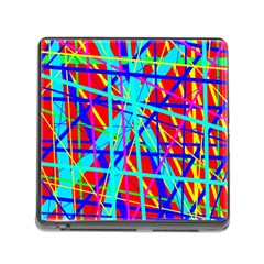 Colorful Pattern Memory Card Reader (square) by Valentinaart
