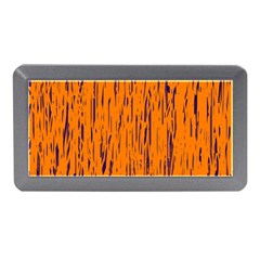 Orange Pattern Memory Card Reader (mini) by Valentinaart