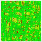 Neon green pattern Canvas 20  x 20   19 x19.27  Canvas - 1