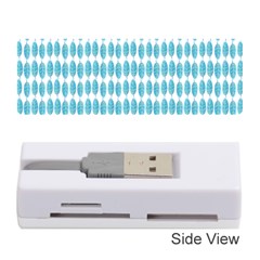 Blue Watercolour Leaf Pattern Memory Card Reader (stick)  by TanyaDraws