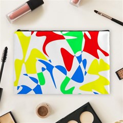 Colorful Abstraction Cosmetic Bag (large)  by Valentinaart