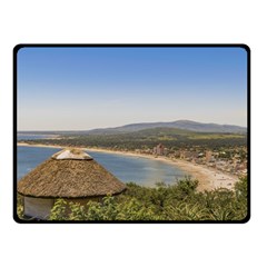 Landscape Aerial View Piriapolis Uruguay Fleece Blanket (small) by dflcprints