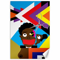Scissors To My Mind Canvas 12  X 18  