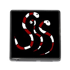 Red Snakes Memory Card Reader (square) by Valentinaart