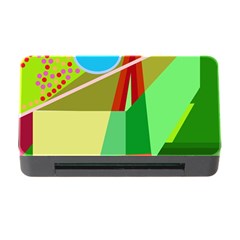 Colorful Abstraction Memory Card Reader With Cf by Valentinaart