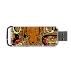 Billy Goat Portable Usb Flash (two Sides) by Valentinaart