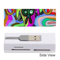 Colorful Goat Memory Card Reader (stick)  by Valentinaart